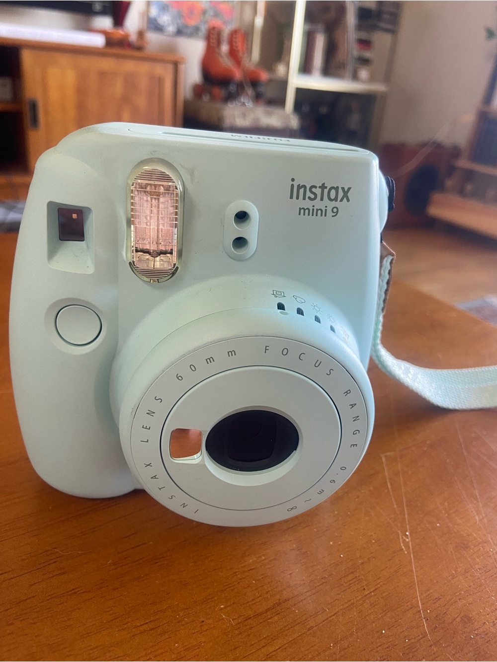 Fujifilm Instax Mini 9 Instant Camera - Mint Blue with Case Included